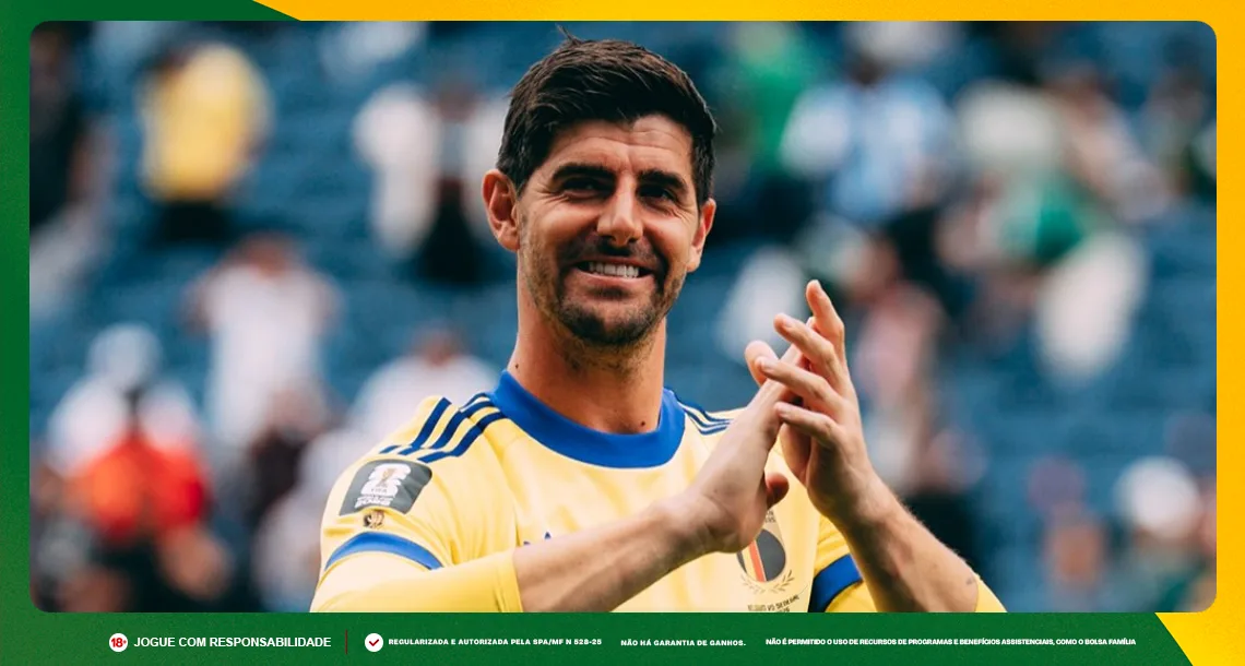 Imagem ilustrativa de Courtois, goleiro da Bélgica. Foto: Instagram/Bélgica
