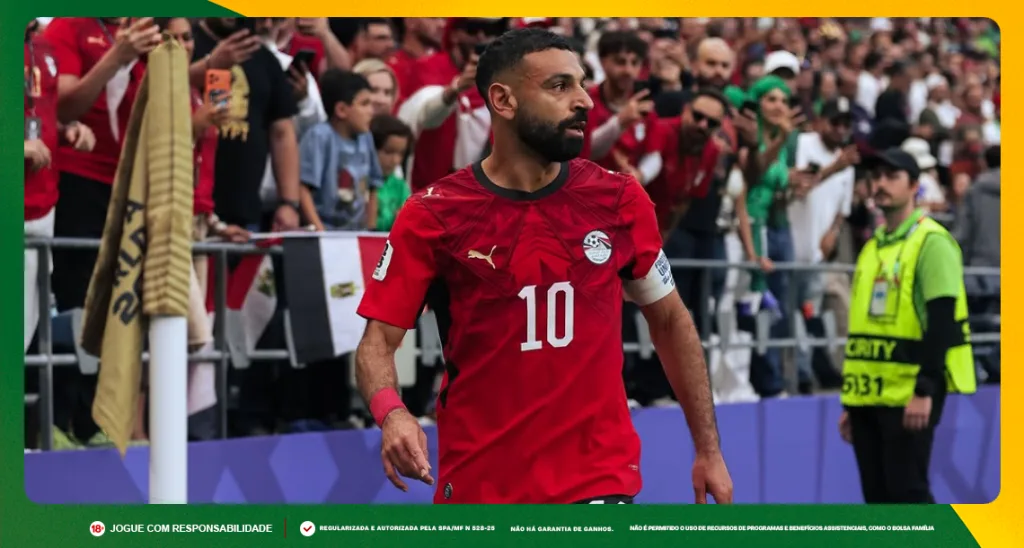 Imagem ilustrativa de Salah, atacante do Egito. Foto: Instagram/Egito