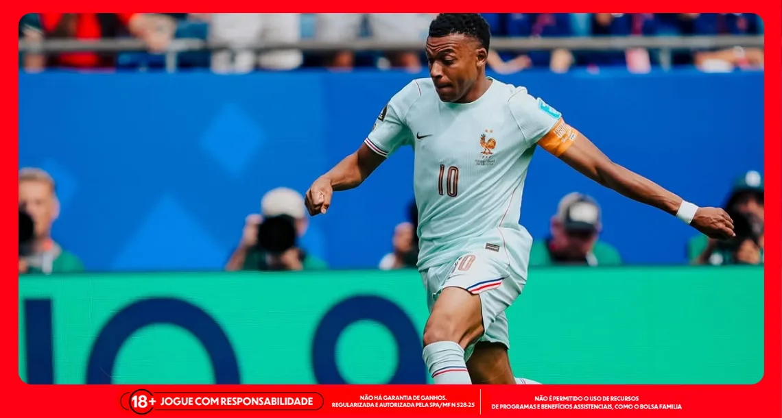 Imagem ilustrativa de Mbappé, atacante da França. Imagem: Instagram/França