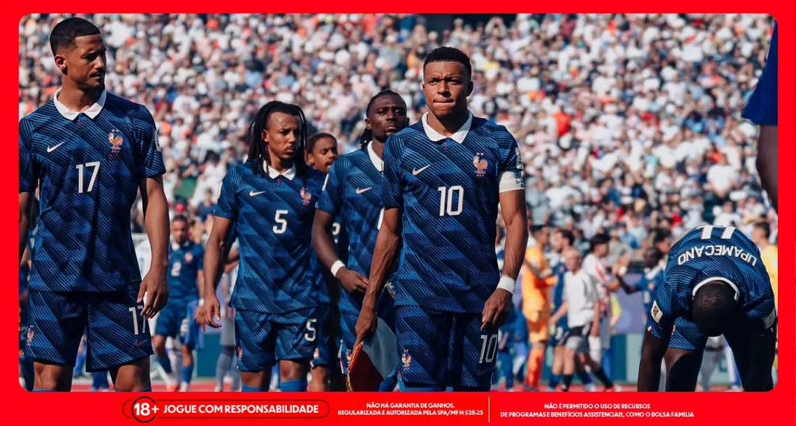 Imagem ilustrativa de jogadores da França. Foto: Instagram/França