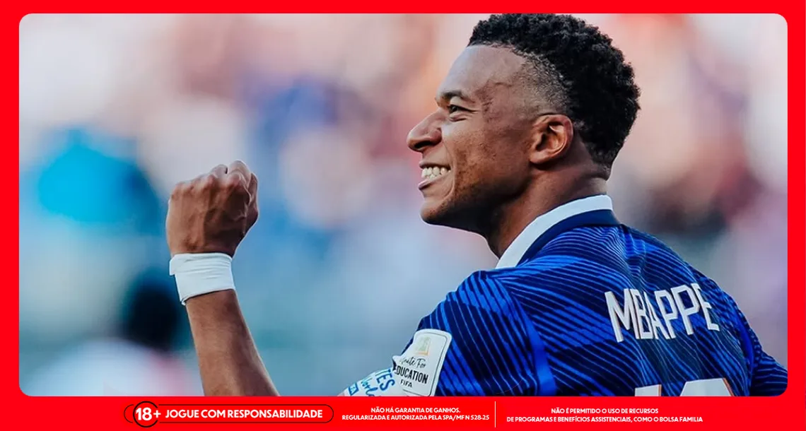 Imagem ilustrativa de Mbappé, atacante da França. Imagem: Instagram/França