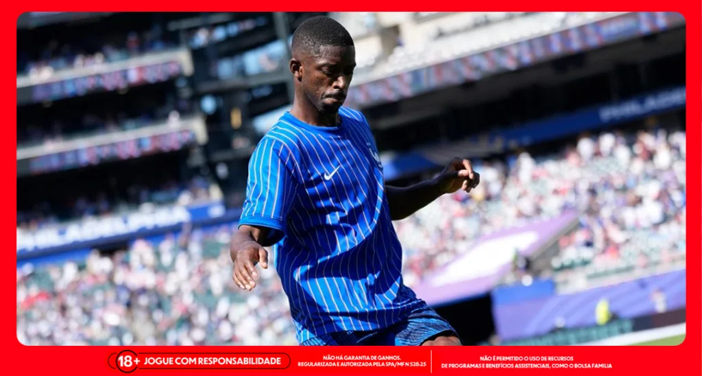 Imagem ilustrativa de Ousmane Dembélé, atacante da França. Foto: Instagram/França