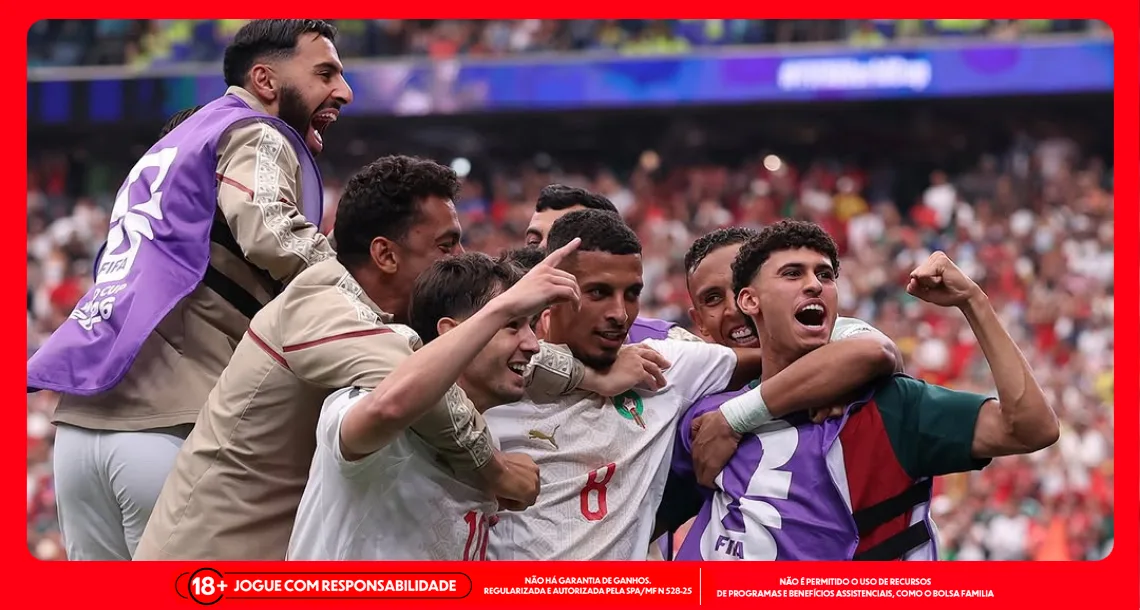 Imagem ilustrativa de jogadores da Seleção de Marrocos. Foto: Instagram/Marrocos