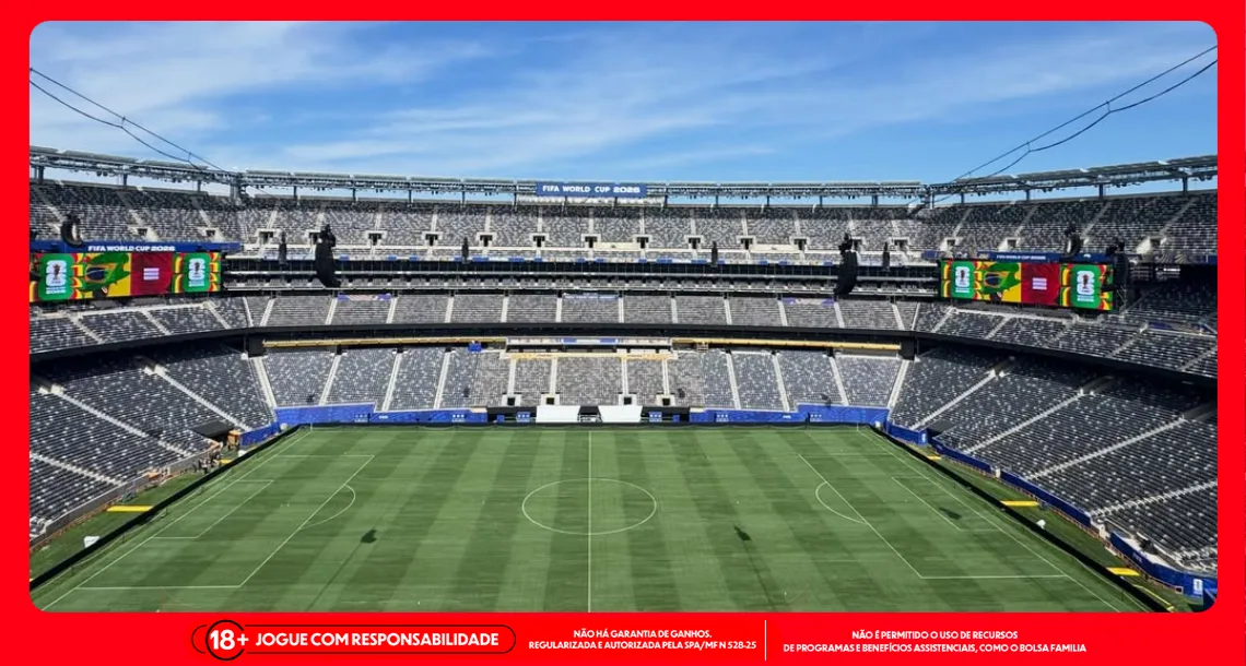 Foto ilustrativa do MetLife Stadium, local da final da Copa 2026. Imagem: Instagram/MetLife Stadium